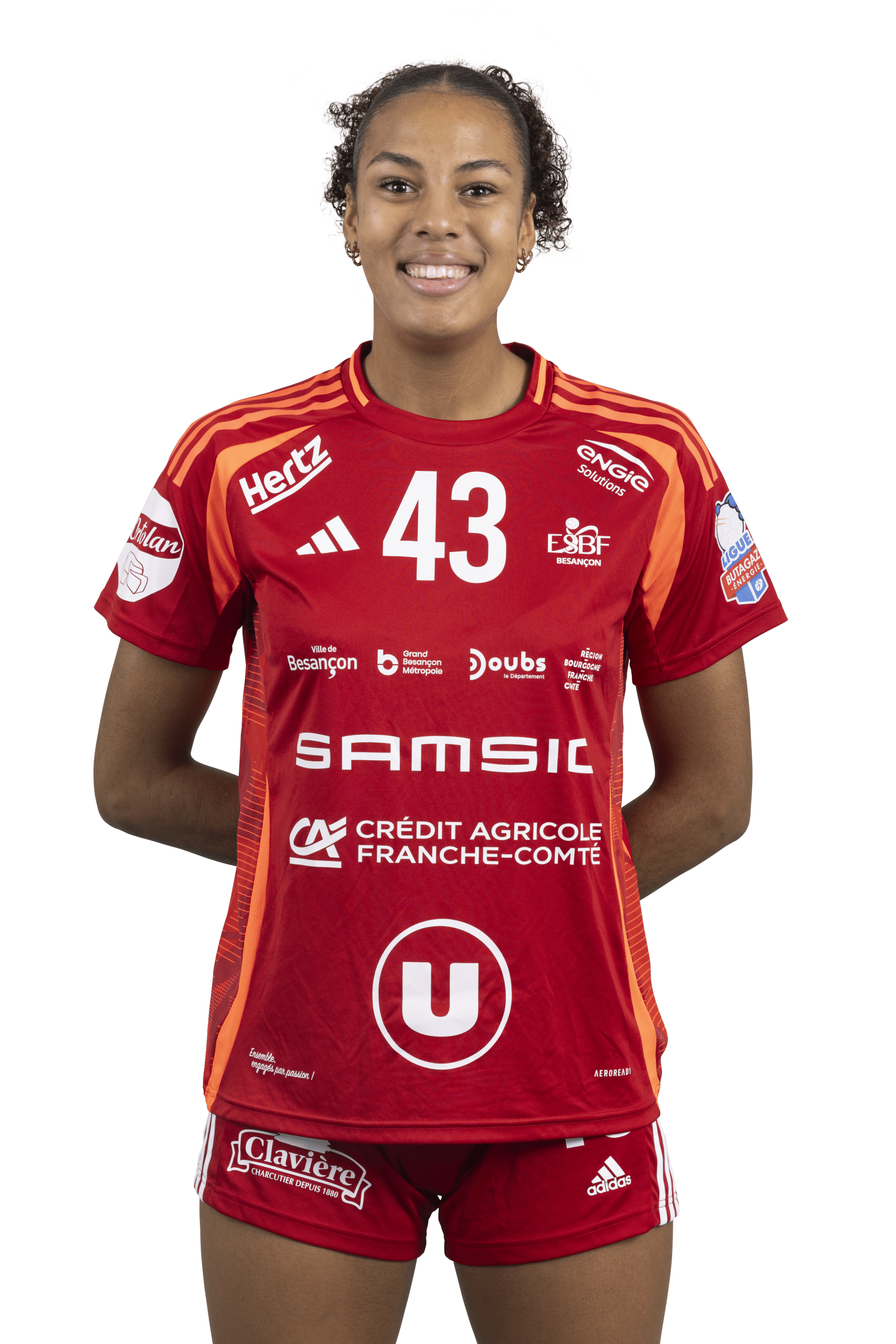 prunelle-kingue - Arrière gauche division 1 féminine de handball de Entente Sportive Besançon Féminin