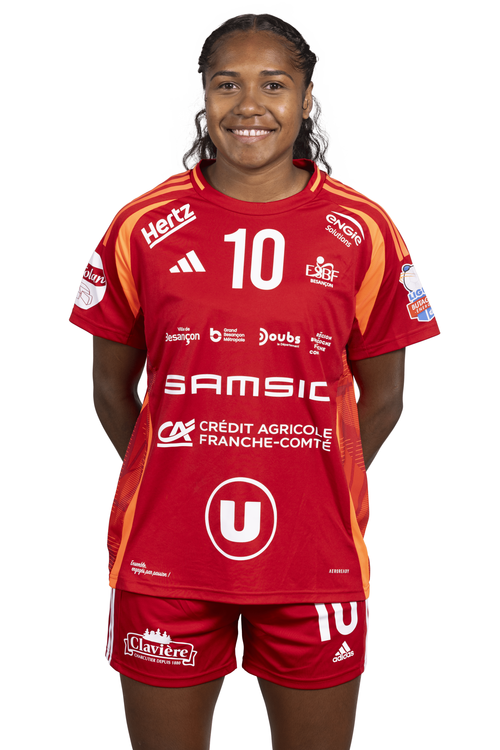 suzanne-wajoka - Ailière gauche division 1 féminine de handball de Entente Sportive Besançon Féminin