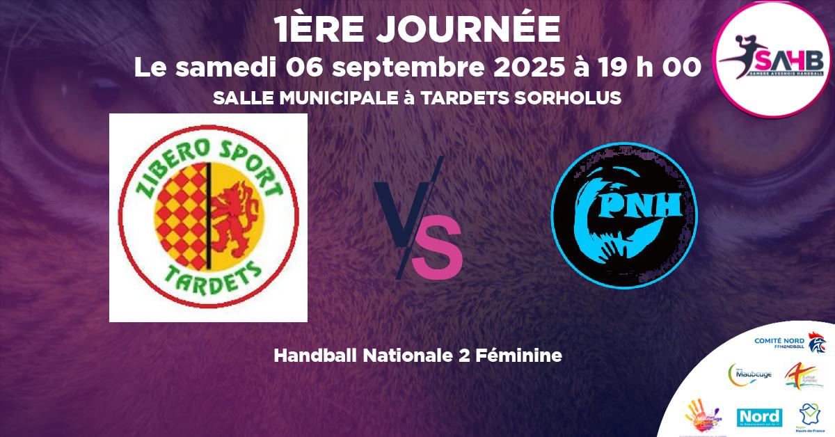 Nationale 2 Féminine handball, ZIBERO TARDETS VS PAYS DES NESTES - SALLE MUNICIPALE à TARDETS SORHOLUS à 19 h 00