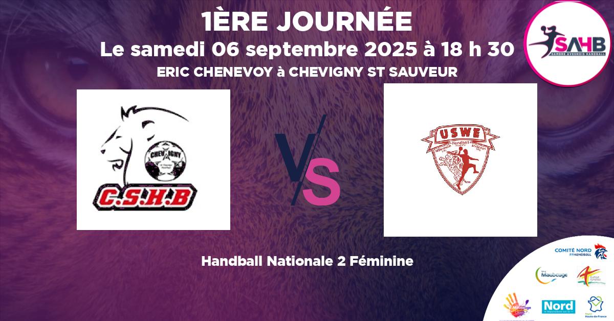 Nationale 2 Féminine handball, CHEVIGNY ST SAUVEUR VS WITTENHEIM-ENSISHEIM THANN N2 - ERIC CHENEVOY à CHEVIGNY ST SAUVEUR à 18 h 30