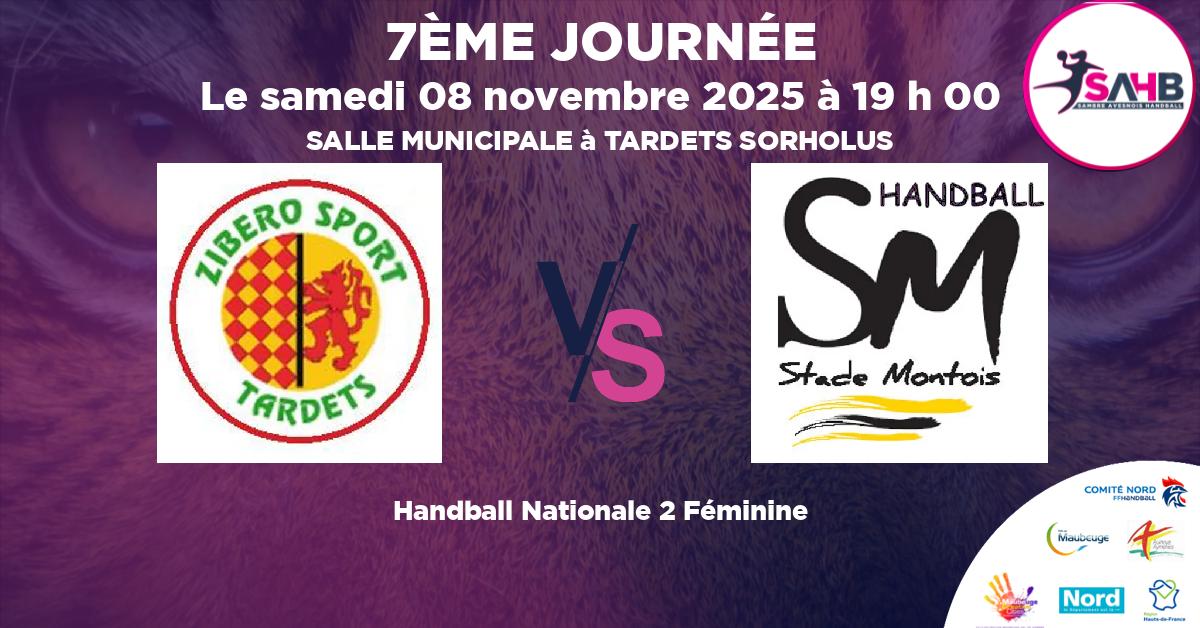 Nationale 2 Féminine handball, ZIBERO TARDETS VS STADE MONTOIS - SALLE MUNICIPALE à TARDETS SORHOLUS à 19 h 00