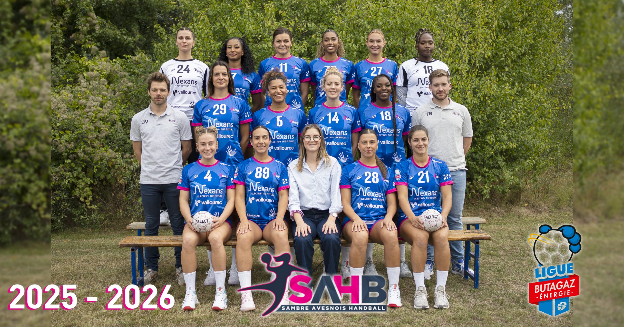 Equipe Féminine de Division 1 de Handball du club Sambre Avesnois 2025-2026 equipe